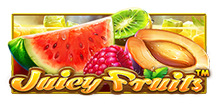 Mix in some crimson strawberries, fresh lemons and 7s to hit the jackpot in Juicy Fruits™, the 50-payline 5v5 slot game. Activate progressive free spins, where Scatters can give away more free games, and Wilds increase in size to a 5v5 format with mouth-watering prizes.
